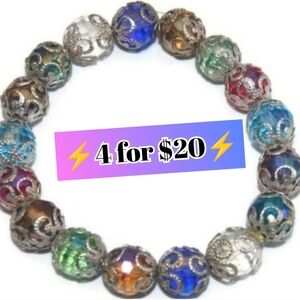 Colorful Beaded Bracelet ⚡4 for $20⚡